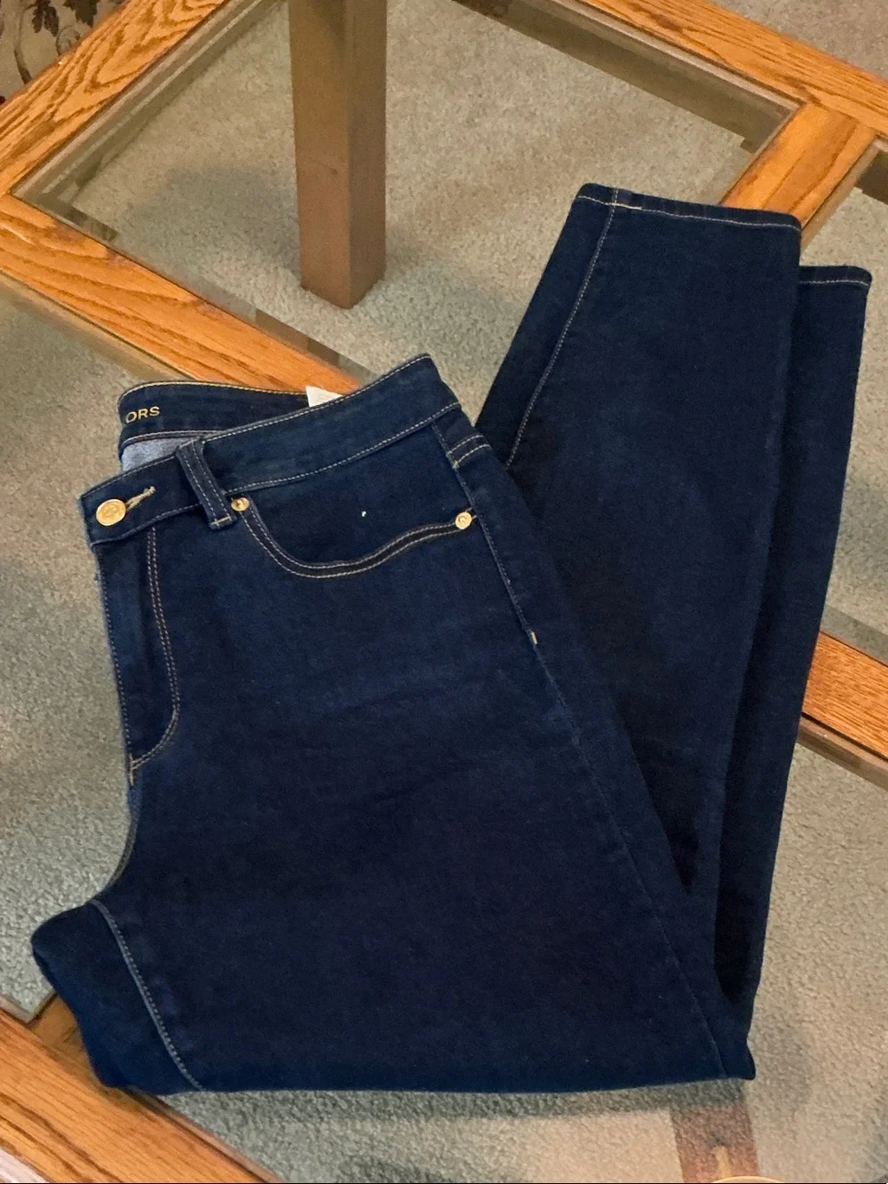 Michael  Kors Issa   Skinny Jeans in Dark Blue